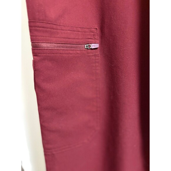 FIGS Technical Collection Scrub pants Maroon Red XL T Men’s Women’s straight leg - Picture 4 of 9